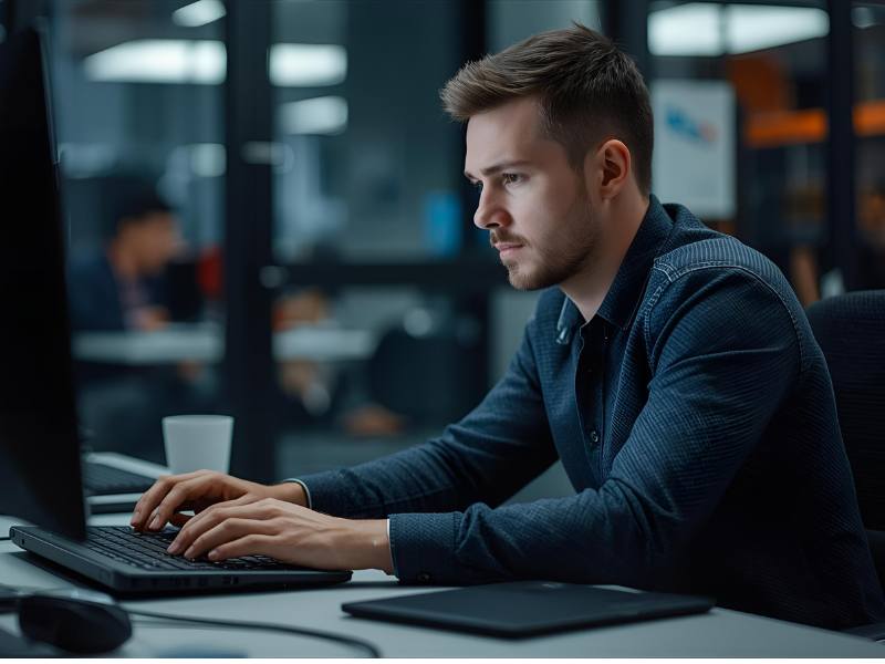 IT recruitment male coder